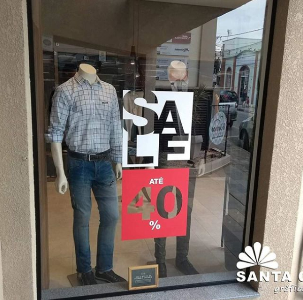 adesivo de vitrine